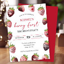 Search for chocolate strawberries invitations Red