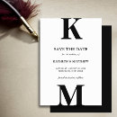 Search for black and white wedding save the dates Modern