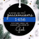 Search for police badge christmas tree decorations Thin blue line