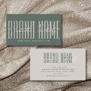 Search for green business cards Salon