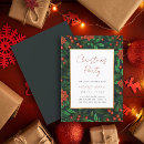 Search for holly berries christmas invitations Elegant