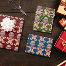 Search for gingerbread men gift wrap Funny christmas set