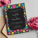 Search for mexican flowers invitations Colourful