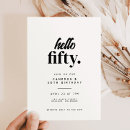 Search for chic 50th birthday invitations Modern
