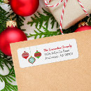 Search for ornament return address labels Winter