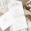 Search for elegant white and gold wedding invitations Classy modern minimal