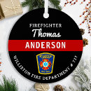 Search for firefighter christmas tree decorations Fireman