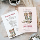Search for cowboy hen party invitations Itinerary