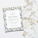 Search for countries 4x5 invitations Wildflowers