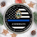 Search for police officer christmas tree decorations Thin blue line
