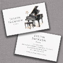 Search for piano business cards Pianist
