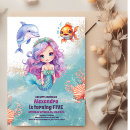 Search for rainbow mermaid invitations Magical