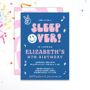 Search for slumber party invitations Retro