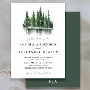 Search for pine forest wedding invitations Modern