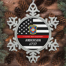 Search for fireman christmas tree decorations Thin red line