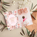 Search for boho girl 1st birthday invitations Enchanted forest