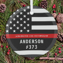 Search for firefighter christmas tree decorations Thin red line