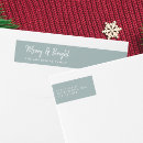 Search for merry and bright return address labels Calligraphy