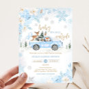Search for blue truck invitations Snowflake