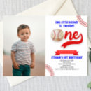 Search for baseball 1st birthday invitations Our little rookie