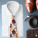 Search for burgundy floral ties Groomsman