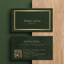 Search for emerald green business cards Beauty salon