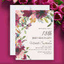 Search for purple 18th birthday invitations Modern