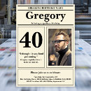 Search for funny 40th birthday invitations Typography