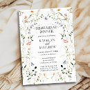 Search for wreath rehearsal dinner invitations Floral