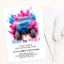 Search for truck gender reveal invitations Car