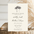 Search for palm tree rehearsal dinner invitations Minimalist