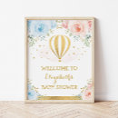 Search for gender reveal welcome signs Hot air balloon