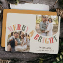 Search for casual christmas cards Merry and bright