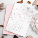 Search for snowflake baby shower invitations Watercolor