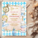 Search for alice in onederland birthday invitations Whimsical
