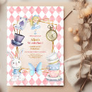 Search for teapot birthday invitations Teacups teapot cupcakes rabbit