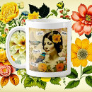 Search for vintage woman mugs Flowers