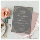 Search for charcoal invitations Vintage