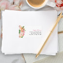 Search for beautiful blooms return address labels Floral