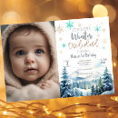Search for winter woodland birthday invitations Baby