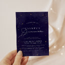 Search for blue gold quinceanera invitations Celestial
