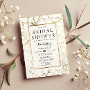 Search for faux gold bridal shower invitations Simple