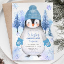 Search for winter snowflake postcards Penguin