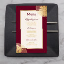 Search for burgundy dinner party wedding menus Elegant