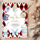 Search for black and white alice in wonderland invitations Tea party