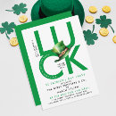 Search for good luck party invitations Watercolor