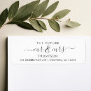 Search for modern bride return address labels Script