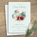 Search for teacup invitations Botanical
