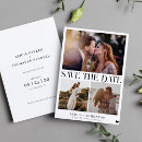 Search for multi photo save the dates Black and white