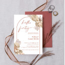 Search for boho 40th birthday invitations Pampas grass
